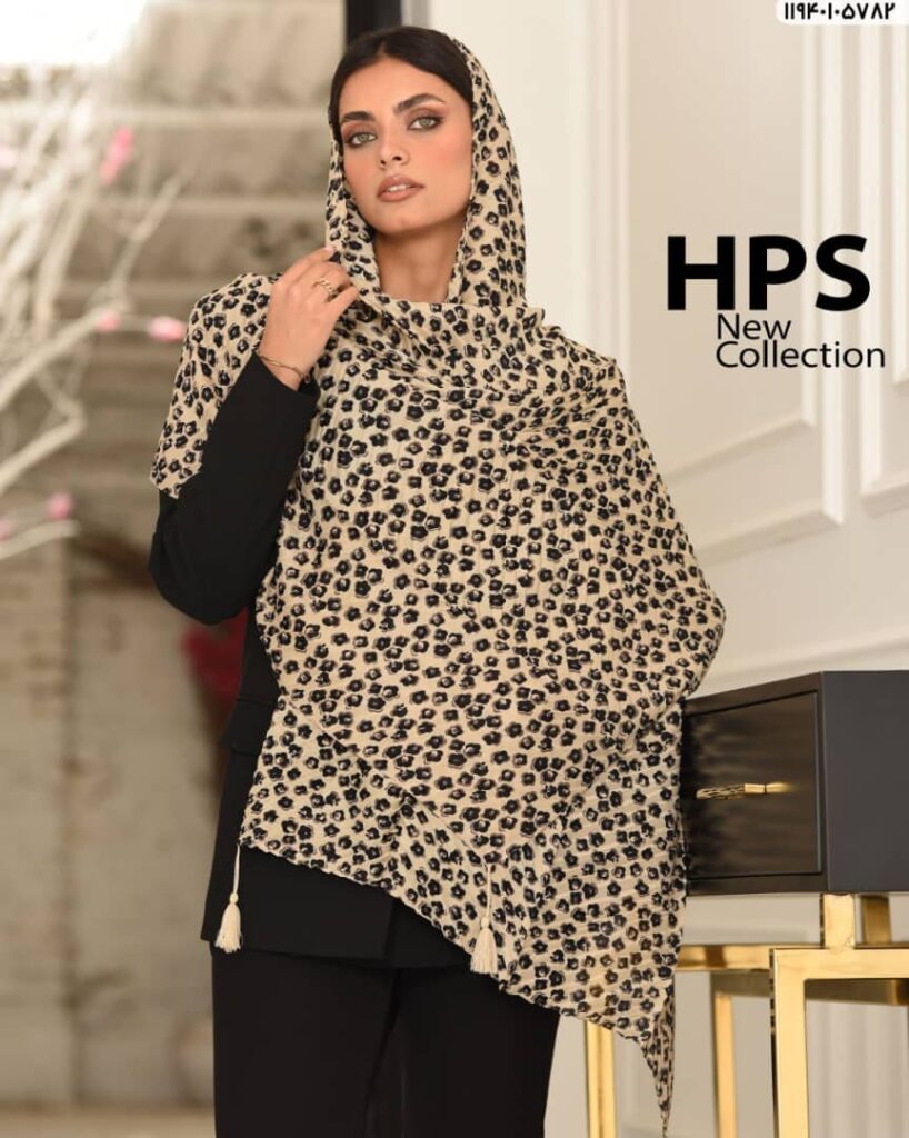 شال طرح دار پلیسه hps