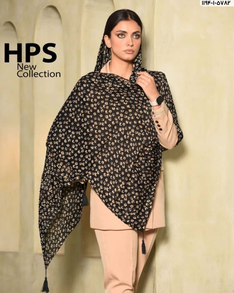 شال طرحدار پلیسه hps